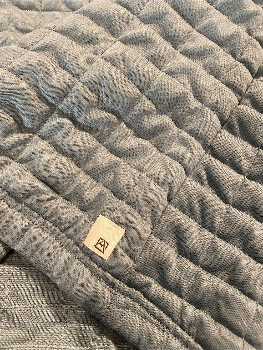 NWT Avalanche Outdoor Supply Lead Blue Jaquard Quilted Hoodie Size SMALL - Picture 11 of 11